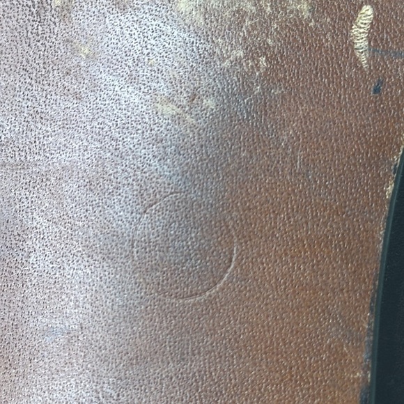 Unisa Classic Brown Two Toned Block Heeled Loafer Shoe - Picture 9 of 10